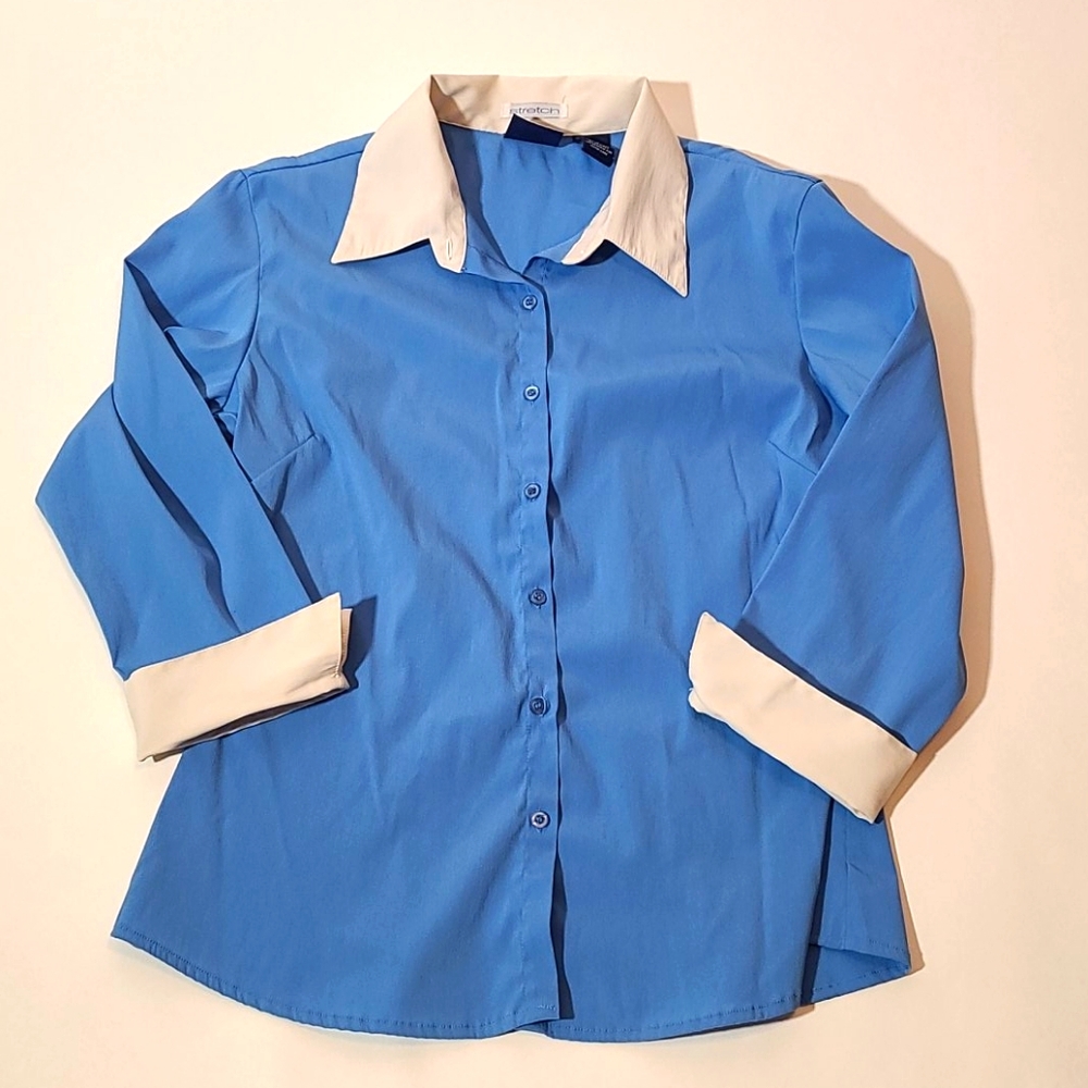 FREE WITH PURCHASE Blue button down